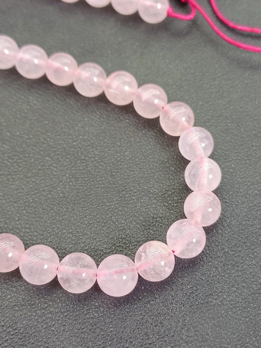 Pembe Kuvars Doğaltaş Kadın  Kolye