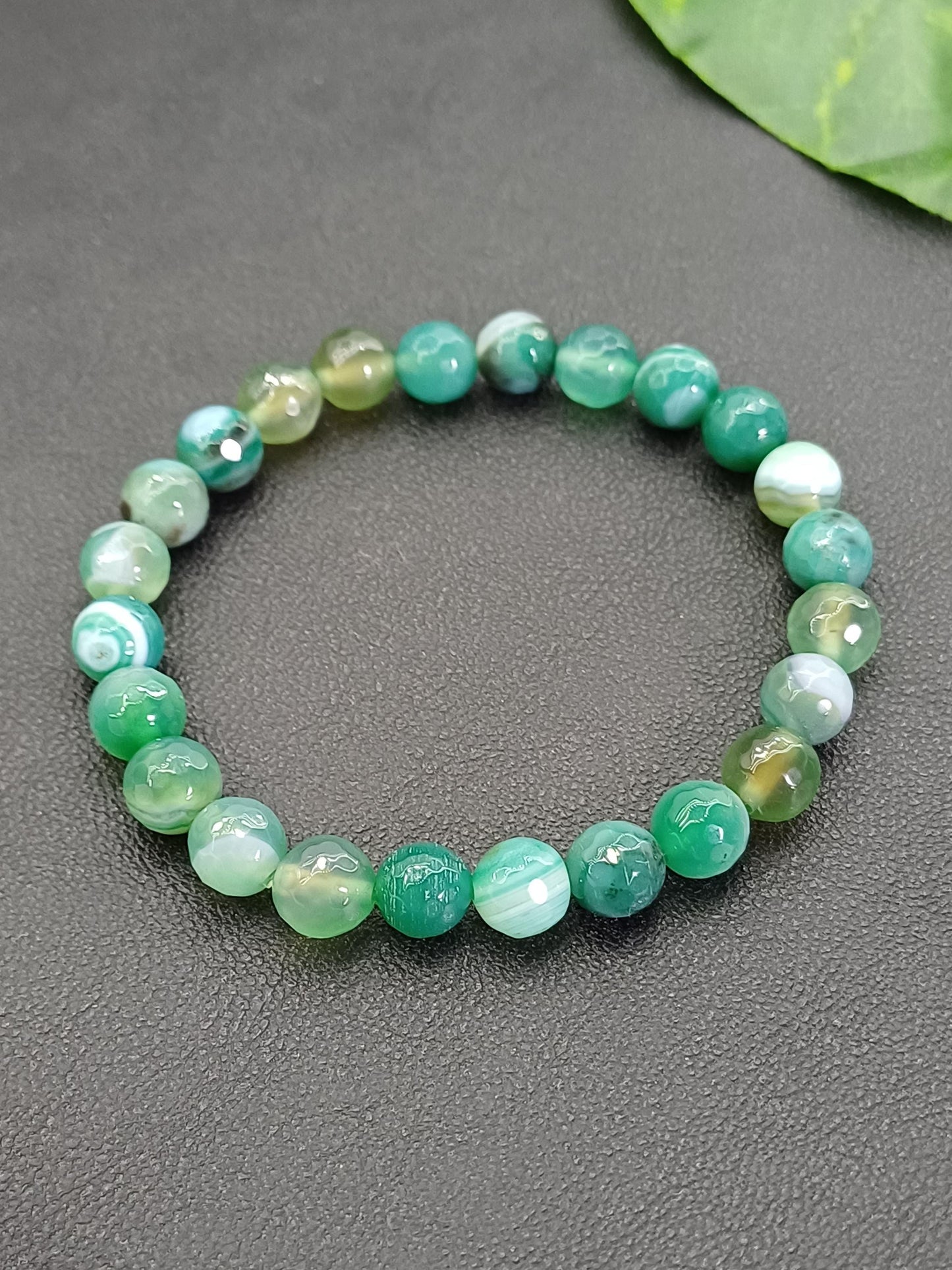 Madagaskar Yeşil Akik Bileklik