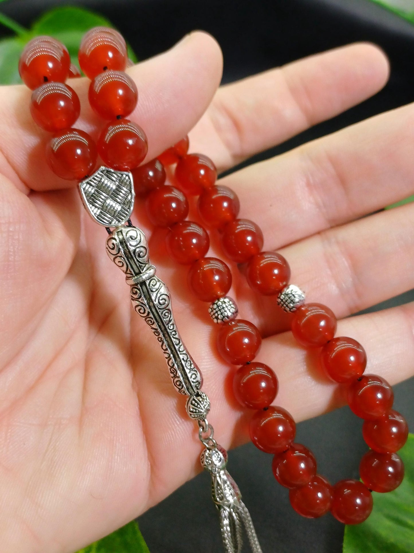 10 mm Yemen Akik Doğaltaş Tesbih