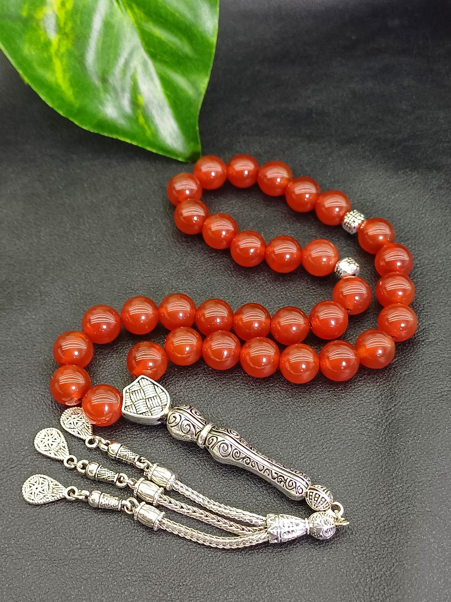 10 mm Yemen Akik Doğaltaş Tesbih