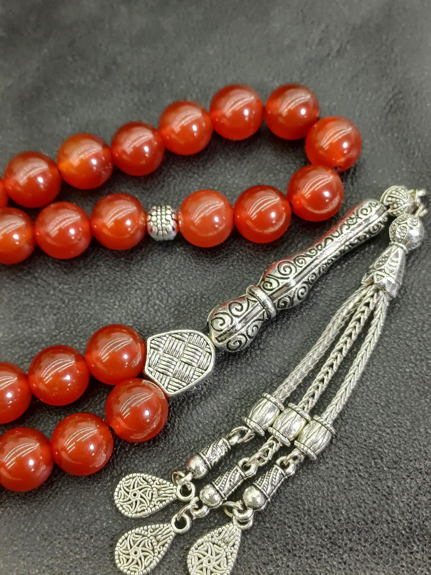 10 mm Yemen Akik Doğaltaş Tesbih